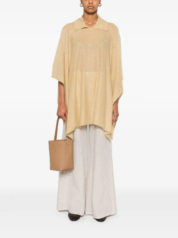 【★大人気★】fabiana filippi ☆ コットン＆リネン パンツ Linen and viscose trousers, light sand for Women | Fabiana