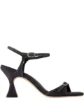 Carel Paris 70mm sling back denim heeled sandals - Black