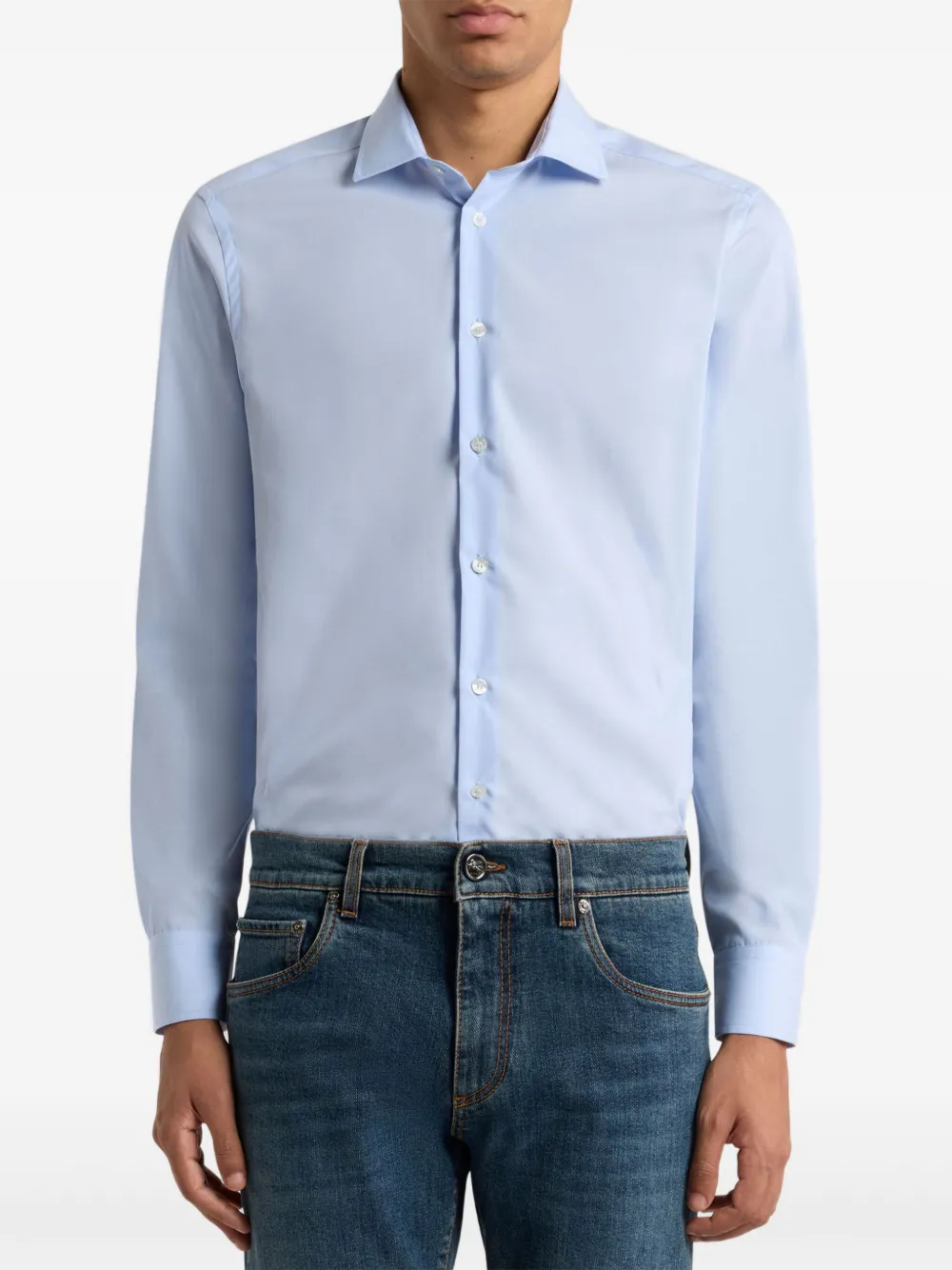 ETRO cotton shirt - Blauw