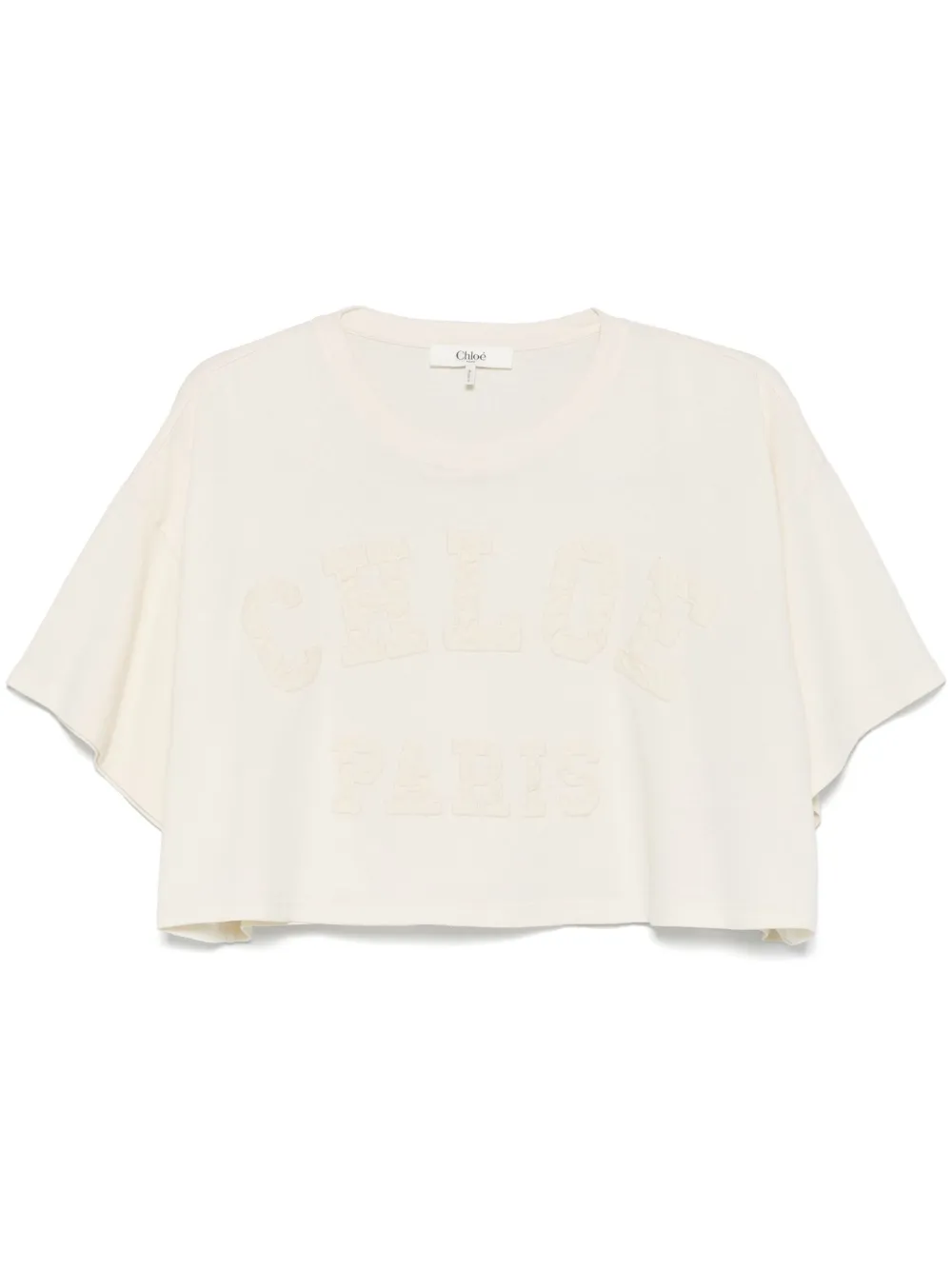Chloé playera con aplique del logo | neutro | Image 1