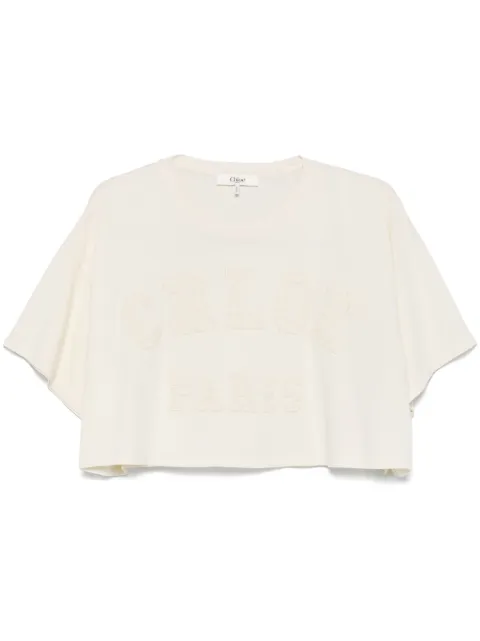 Chloé logo-appliqué T-shirt