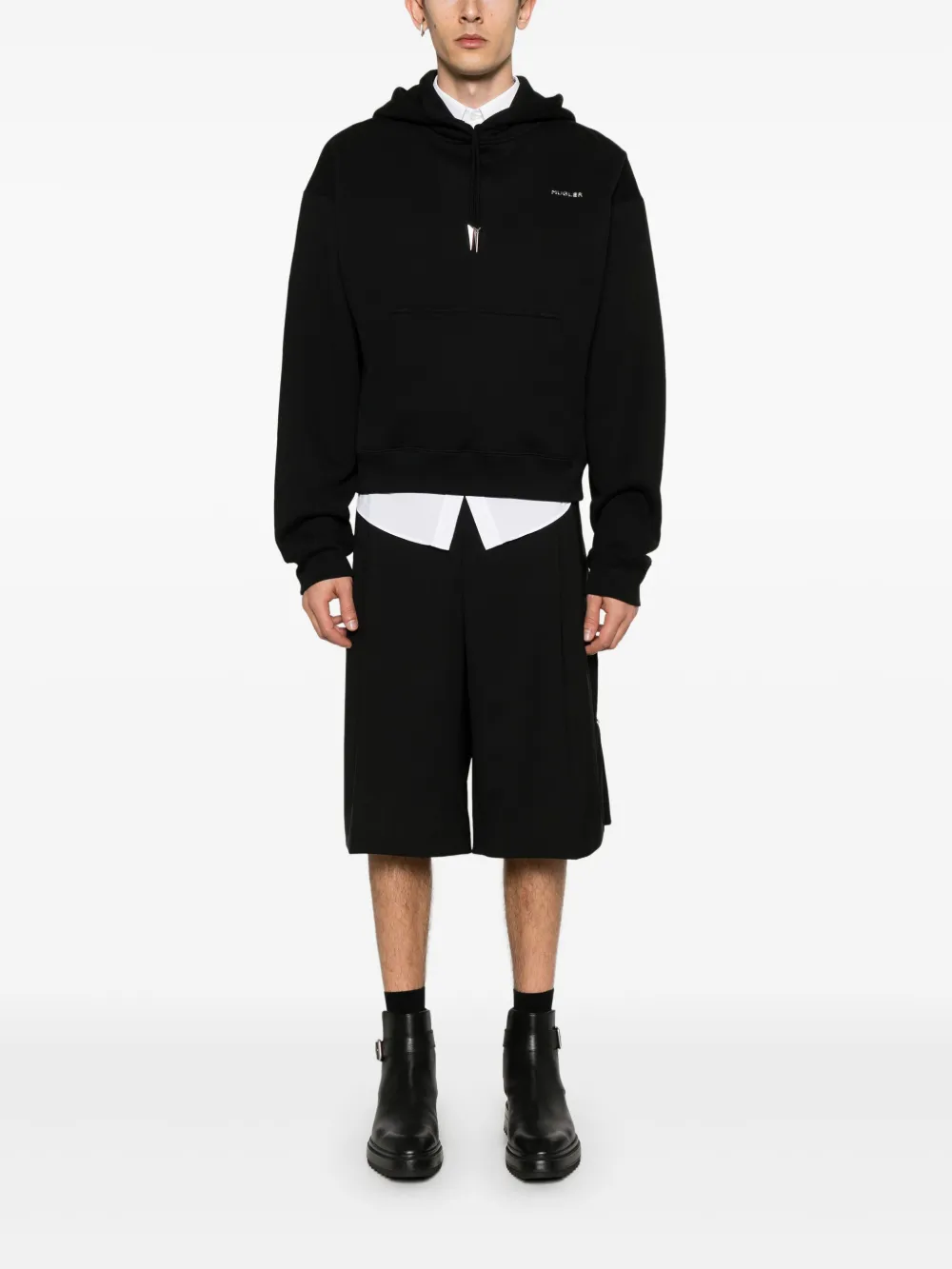 Mugler Mugler Signature hoodie - Zwart