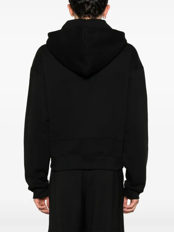 【関税込み】Mugler ブラック Mugler Signature フーディ Mugler mugler-signature Hoodie | Black | FARFETCH GE