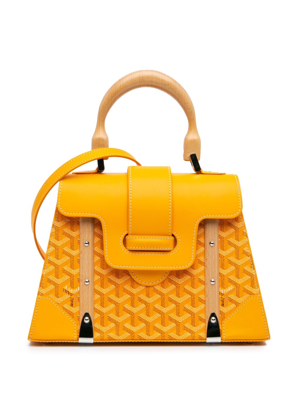 Goyard Pre-Owned 2017 Goyardine Saigon PM satchel - Yellow