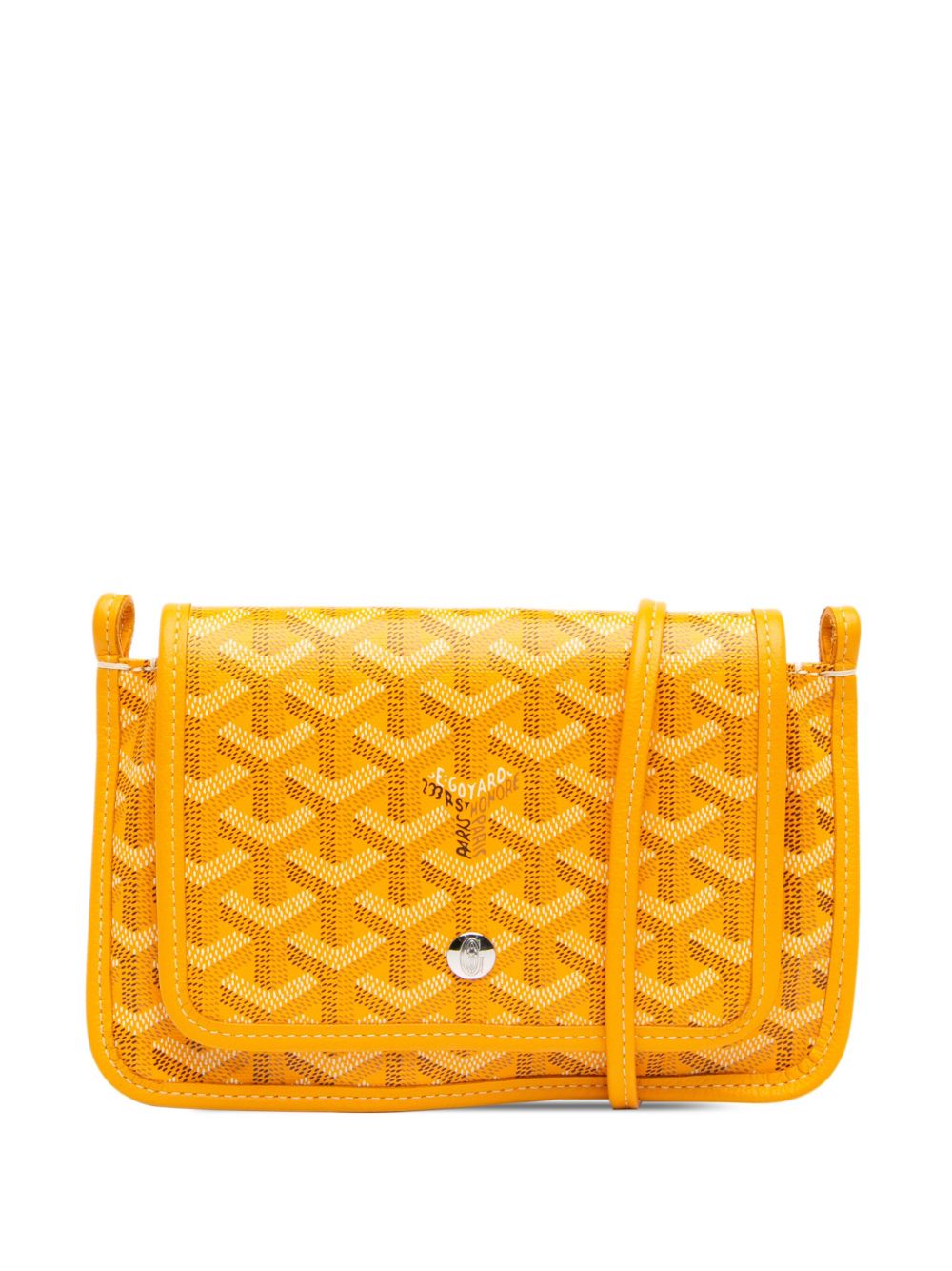 Goyard Pre-Owned 2024 Goyardine Plumet Pocket Wallet crossbody bag - Yellow