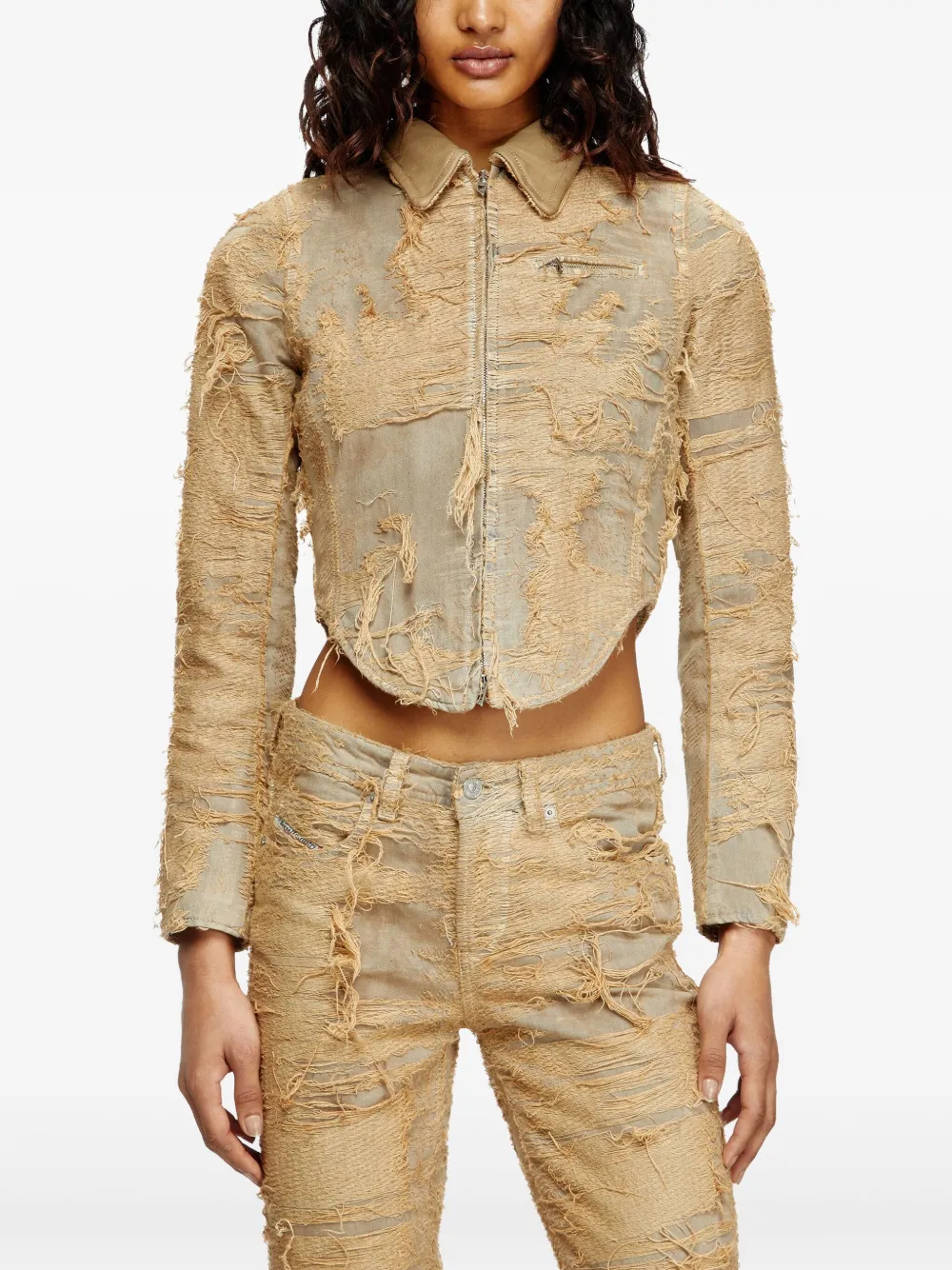 Diesel Cropped jack Beige