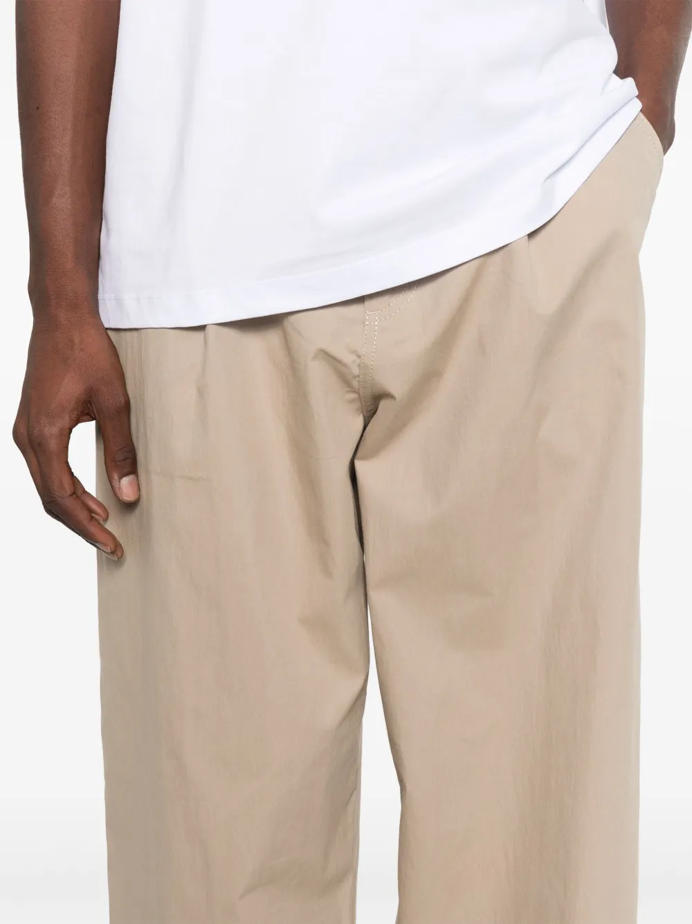 Moschino Broek met toelopende pijpen Beige