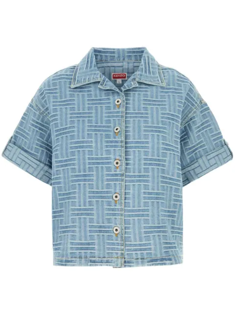 Kenzo camisa de mezclilla bordada