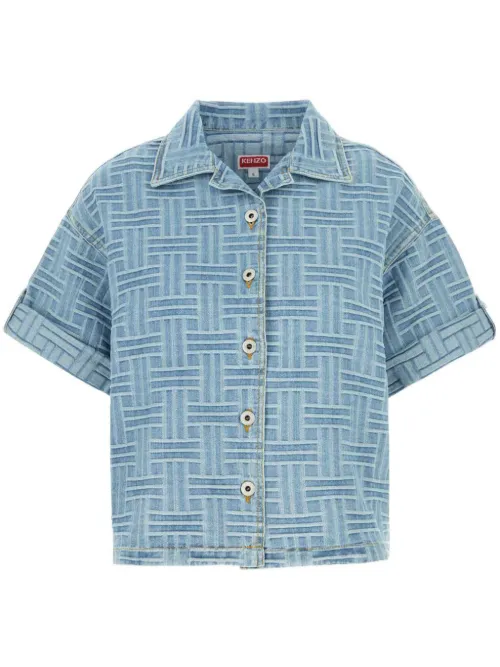Chemise en jean Embroidered - Kenzo - Modalova