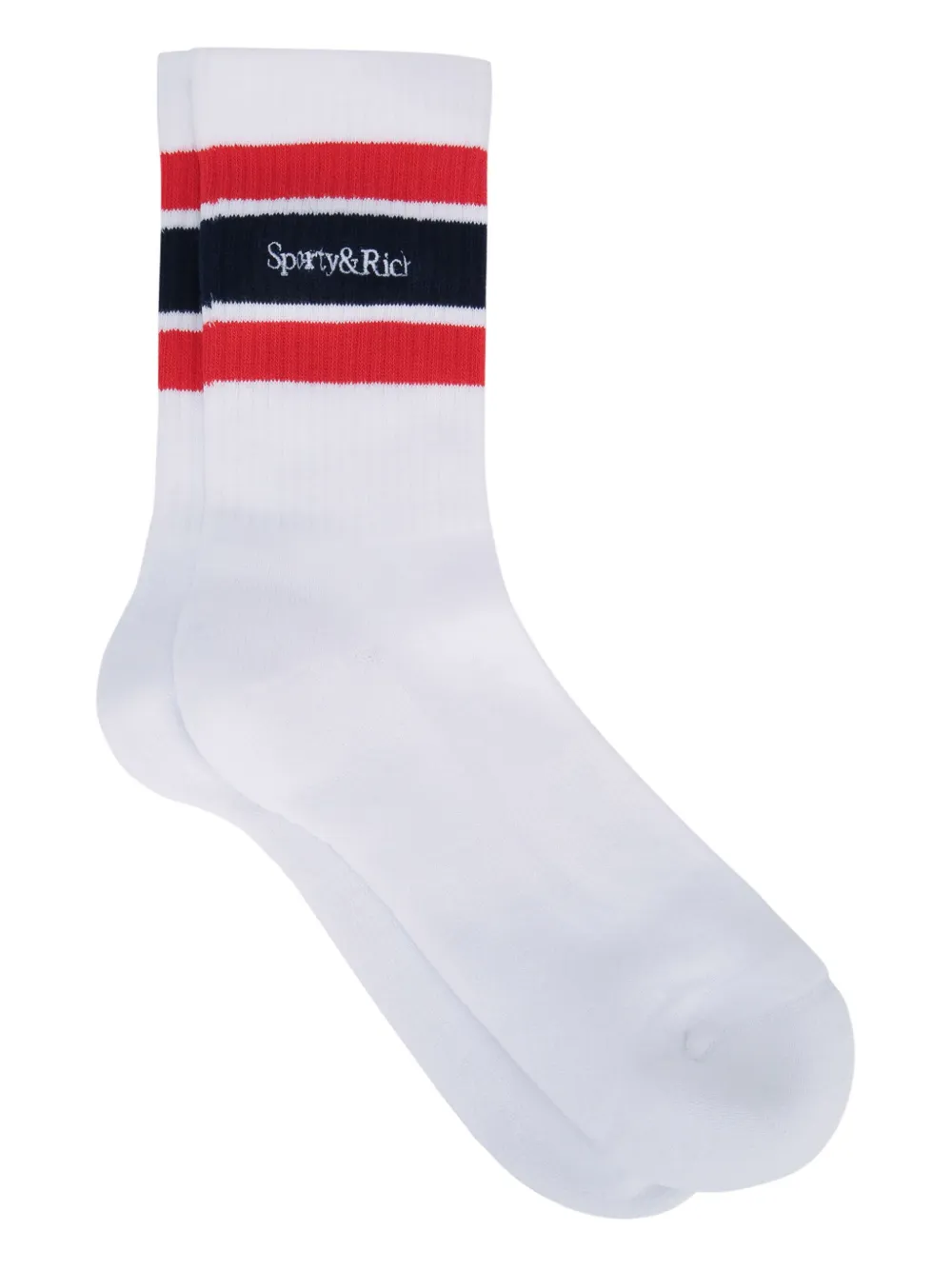 logo-embroidered socks