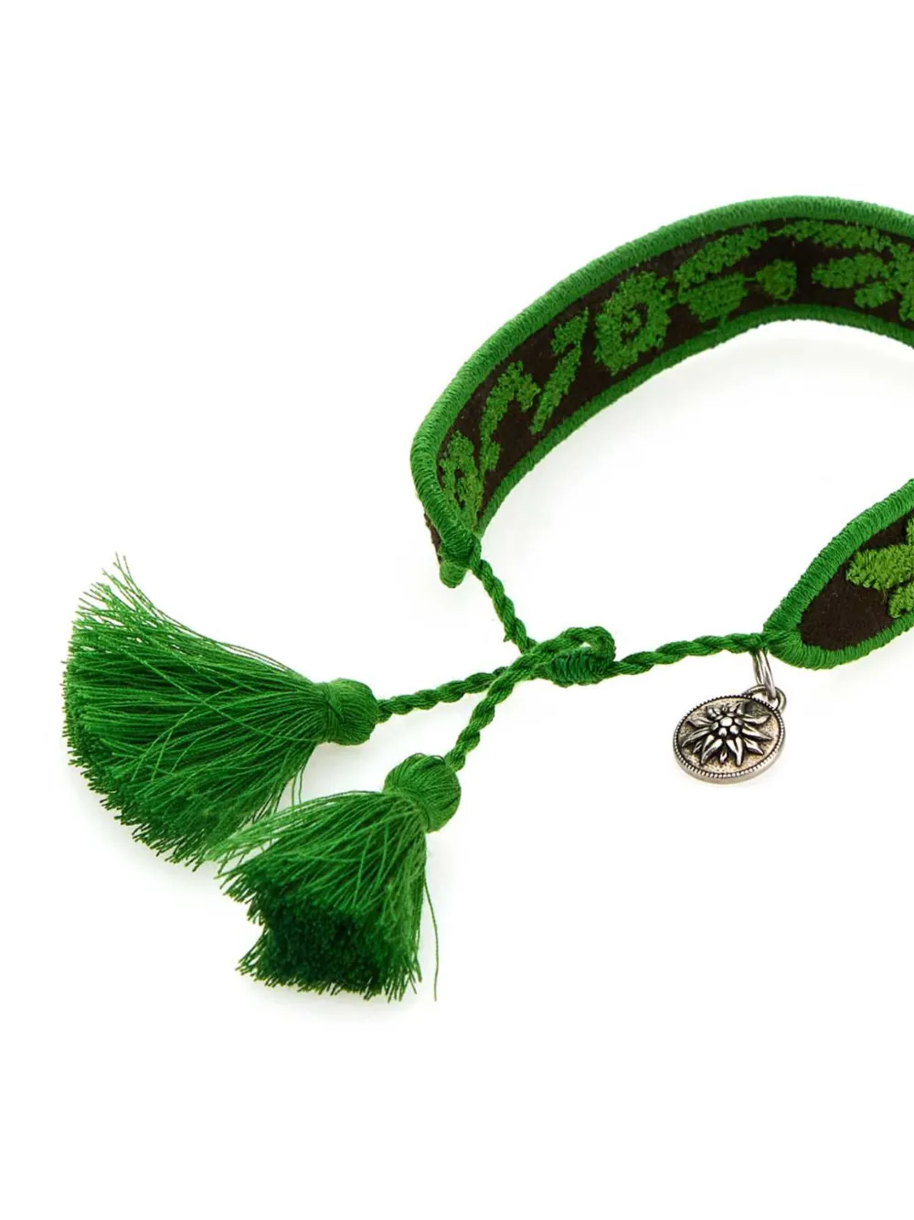  Prada Two-tone Suede Bracelet - Green 
