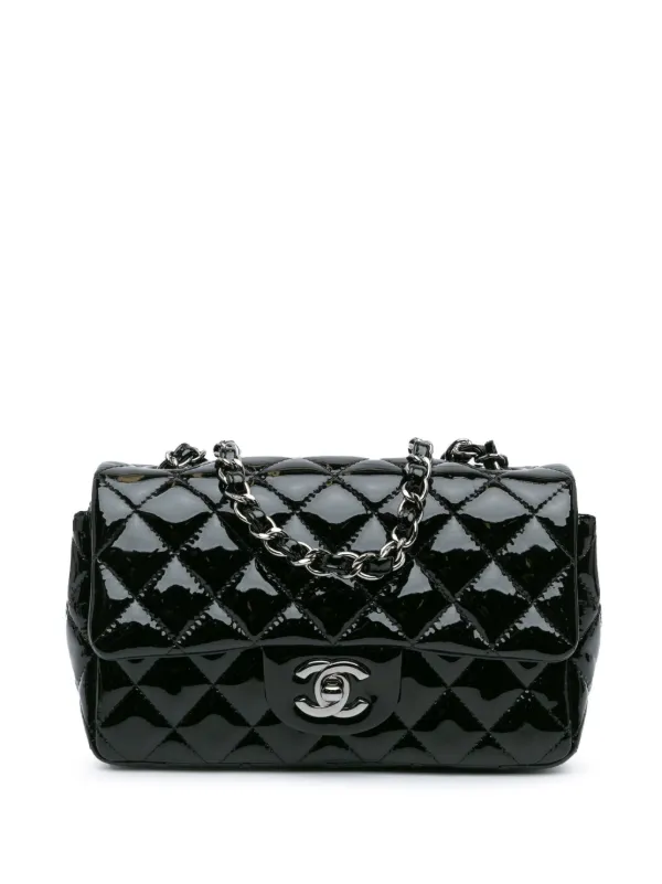 CHANEL Pre-Owned 2016-2017 Mini Rectangular Classic Patent
