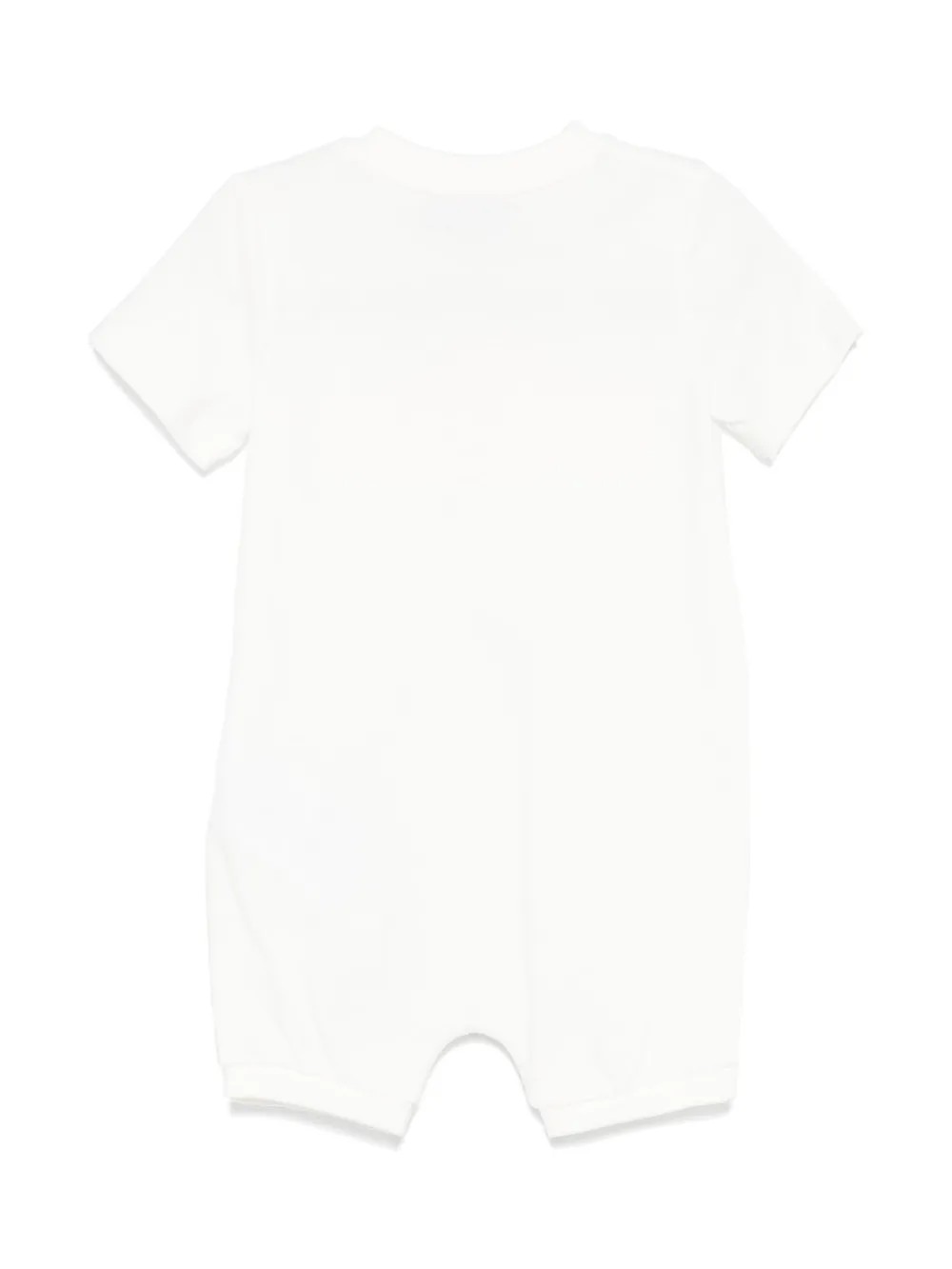 moschinokids Moschino Kids Romper met logoprint - Wit