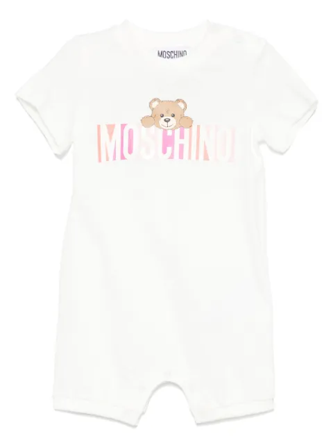 Moschino Kids romper con logo estampado