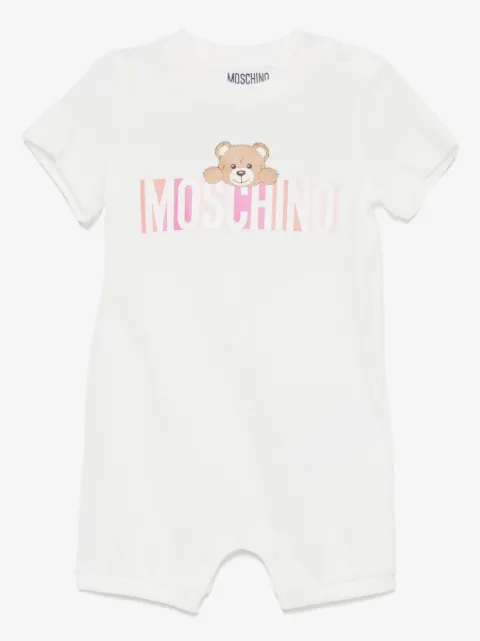 Moschino Kids romper con logo estampado