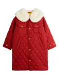 Mini Rodini quilted coat - Red