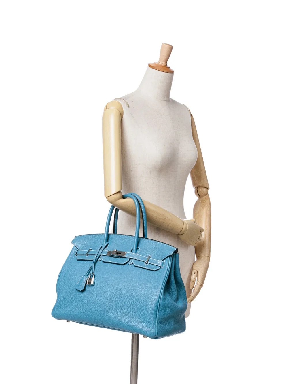 Hermès Pre-Owned 2010 Togo Birkin Retourne 35 handtas - Blauw