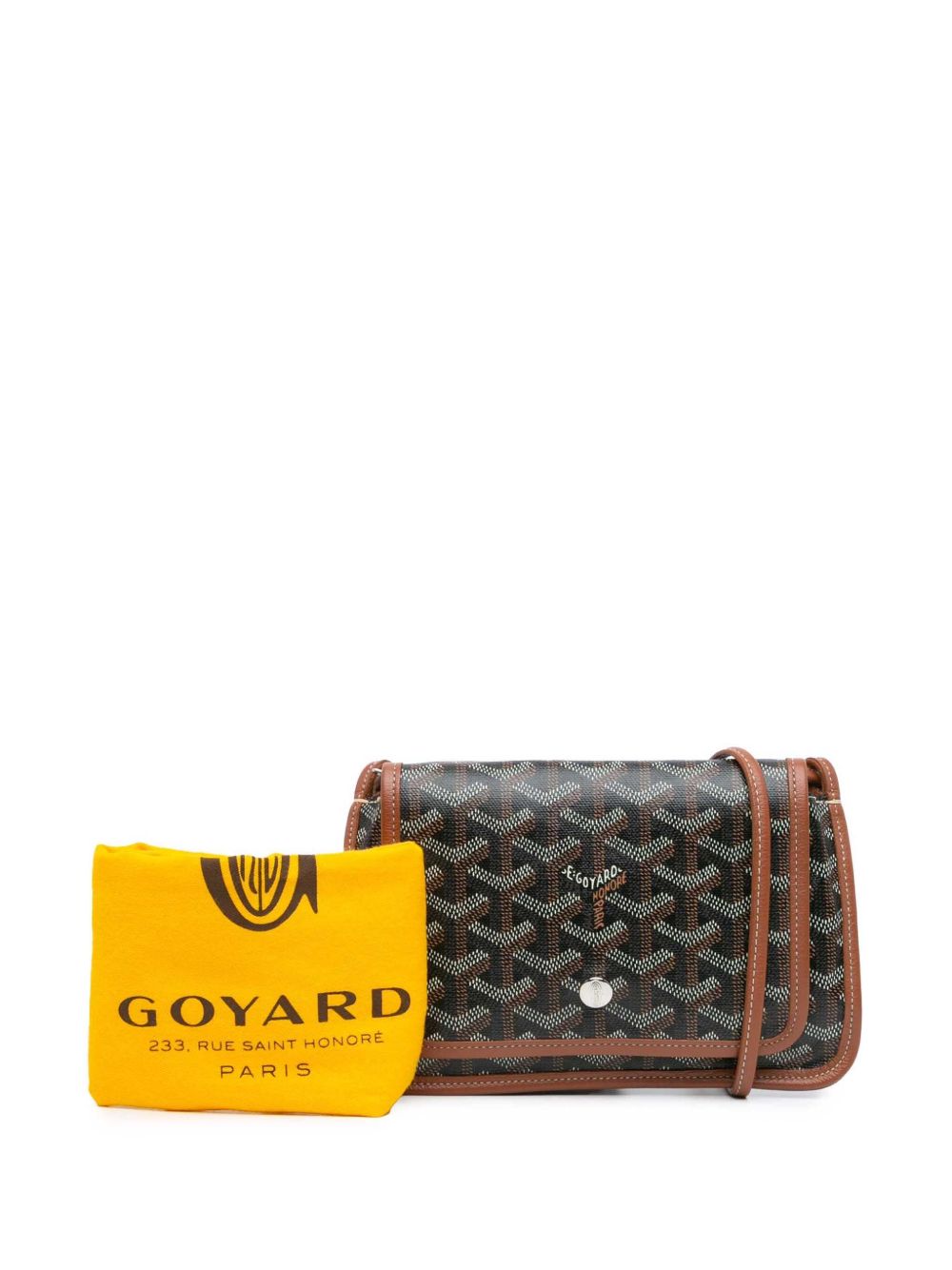 Goyard Pre-Owned 2019 Goyardine Plumet Pocket Wallet crossbodytas - Zwart