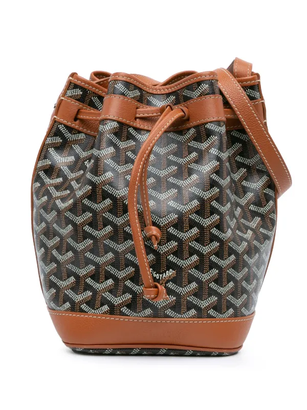 Goyard Pre-Owned 2021 Goyardine Petit Flot Bucket Bag Black