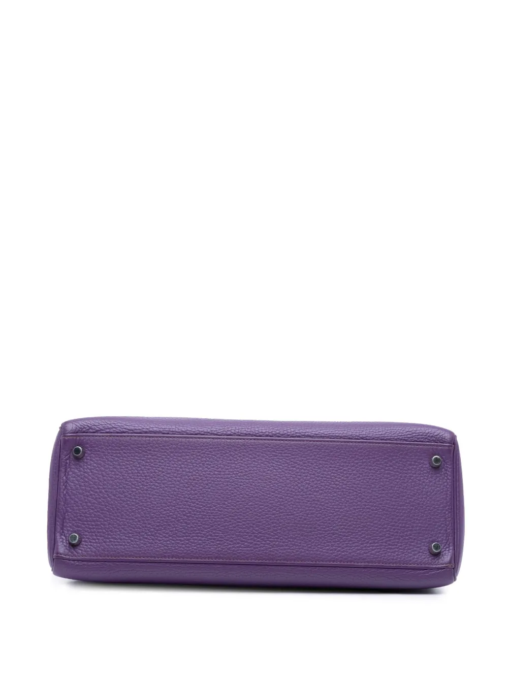 Pre-owned Hermes 2011 Togo Kelly Ii Retourne 35 Satchel In 紫色