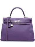 Hermès Pre-Owned 2011 Togo Kelly II Retourne 35 satchel - Purple