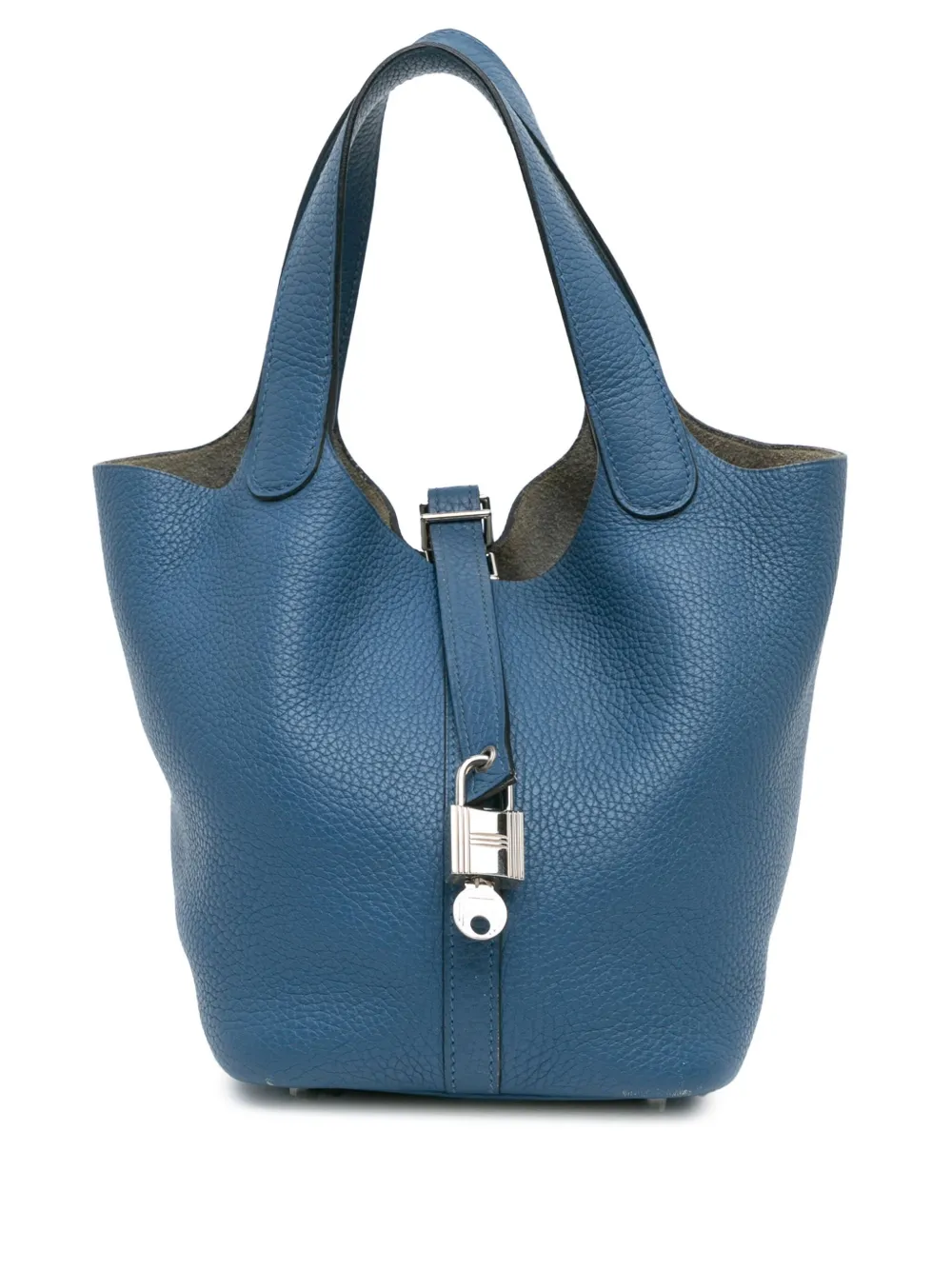 Hermès Pre-Owned 2016 クレマンス ピコタン ロック 22 ハンドバッグ - ブルー Hermès Pre-Owned 2016 クレマンス ピコタン ロック 22 ハンドバッグ - ブルー