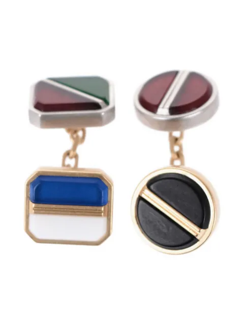 Maison Margiela geometric cufflinks