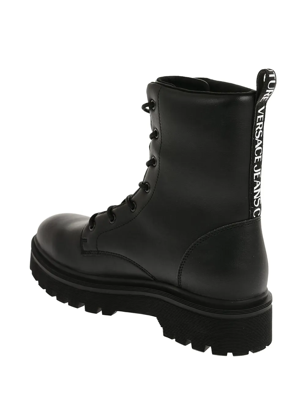 Versace Syrius Combat Boots In Multi
