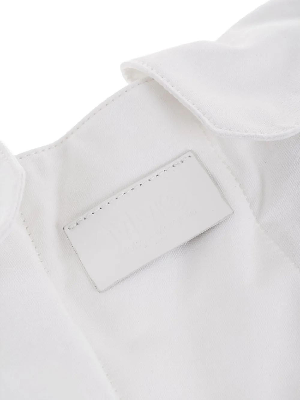Maison Margiela Croissant katoenen schoudertas Wit