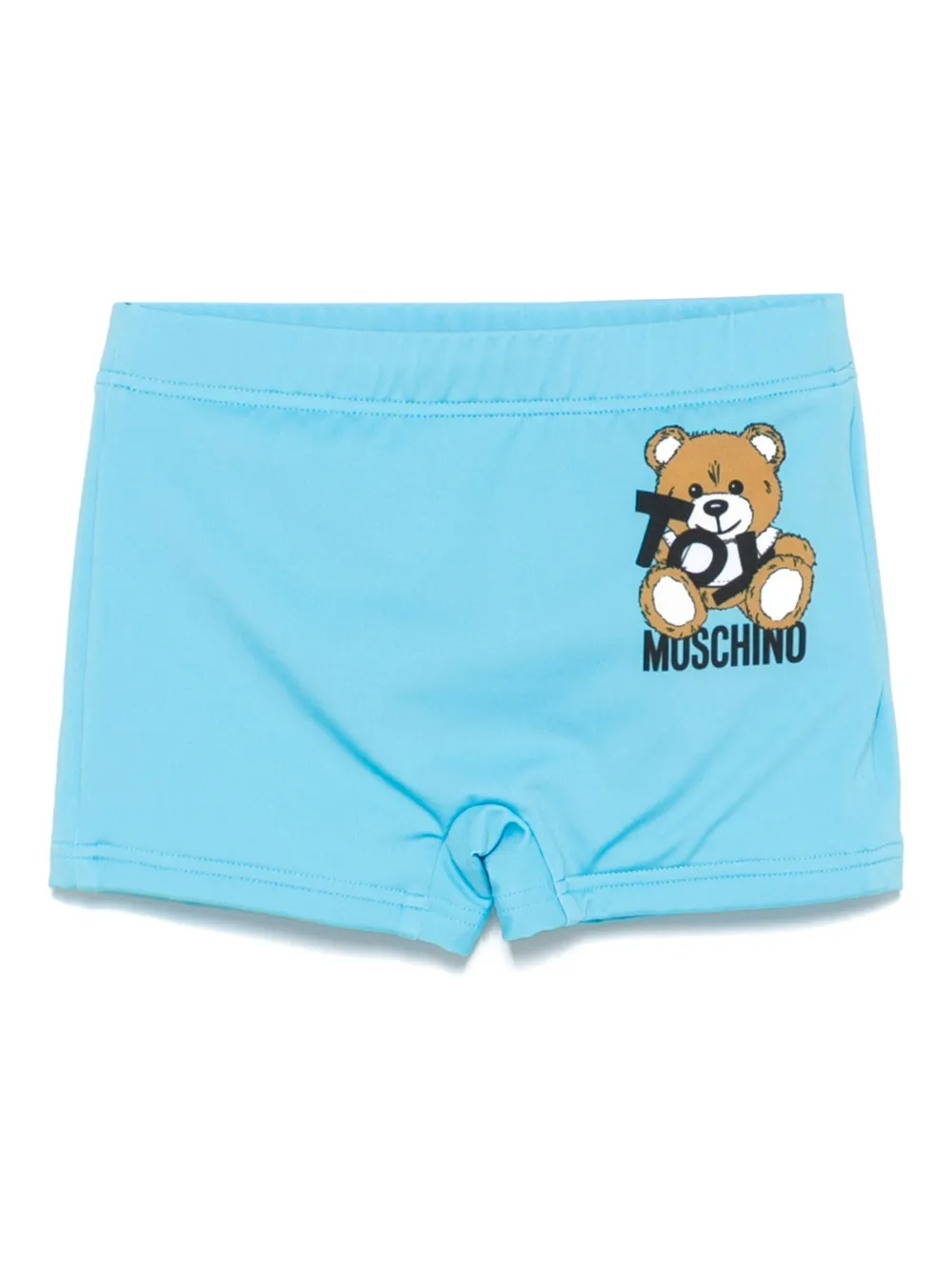 Moschino Kids Zwembroek met teddybeerprint Blauw