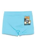 Moschino Kids Teddy Bear-print swim trunks - Blue
