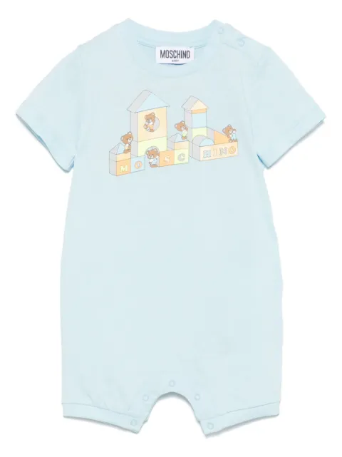 Moschino Kids mameluco con motivo Teddy Bear