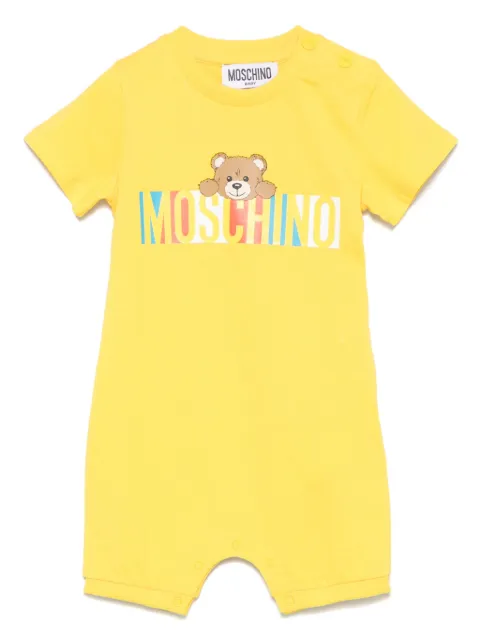 Moschino Kids logo-print romper