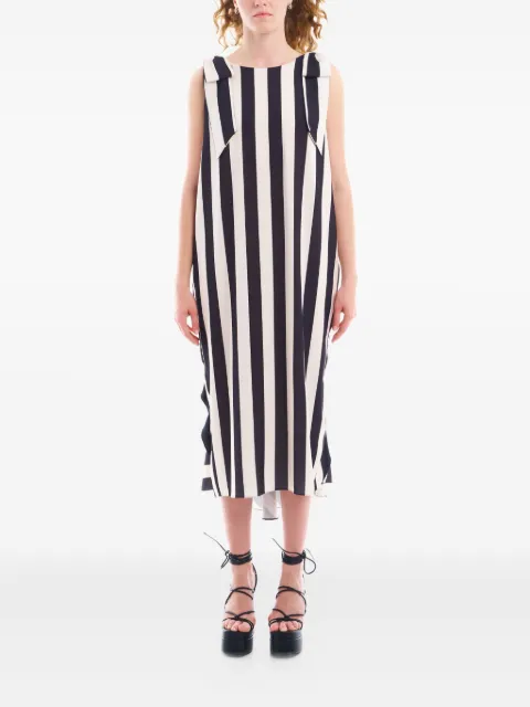 Parlor striped midi dress