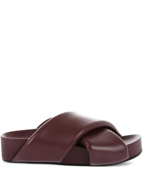 Jil Sander crossed-strap slide sandals