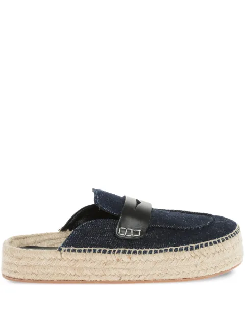 JW Anderson mules de mezclilla