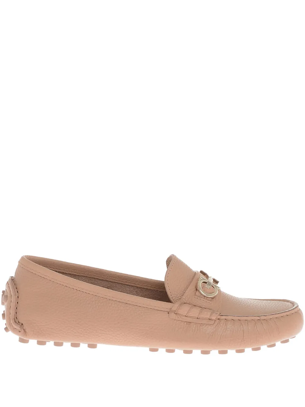Ferragamo Leren loafers Beige