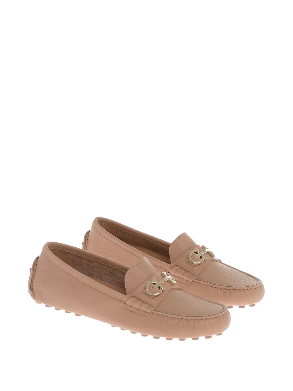 Ferragamo Leren loafers - Beige