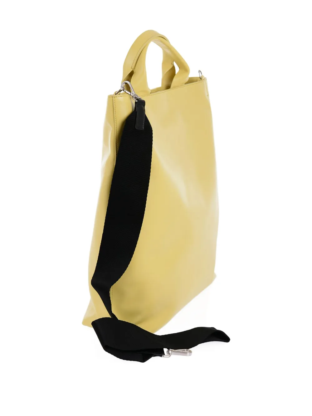 Jil Sander Leren shopper Geel