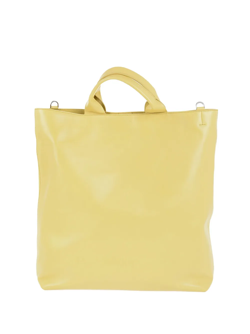 Jil Sander Leather Tote Bag In Yellow