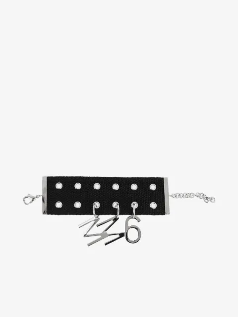Maison Margiela logo-charm bracelet