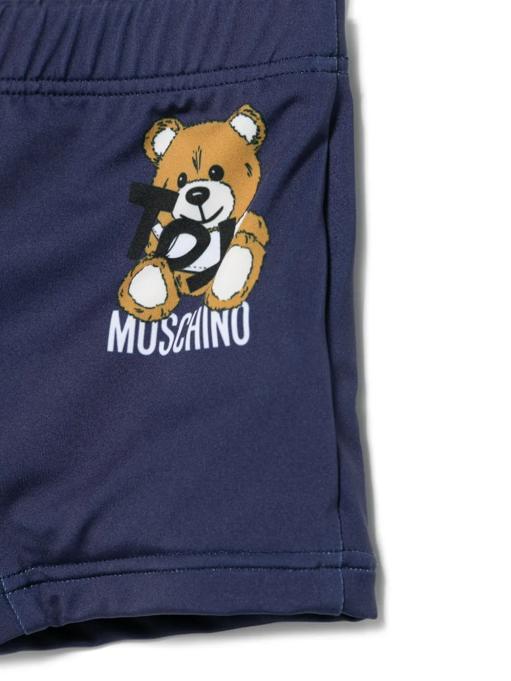 Moschino Kids Zwembroek met teddybeerprint - Blauw