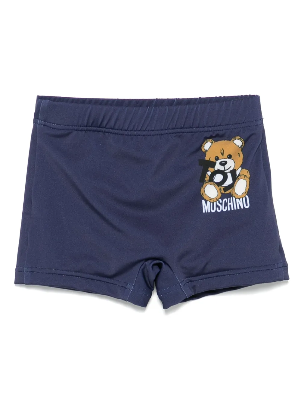 Moschino Kids Zwembroek met teddybeerprint Blauw