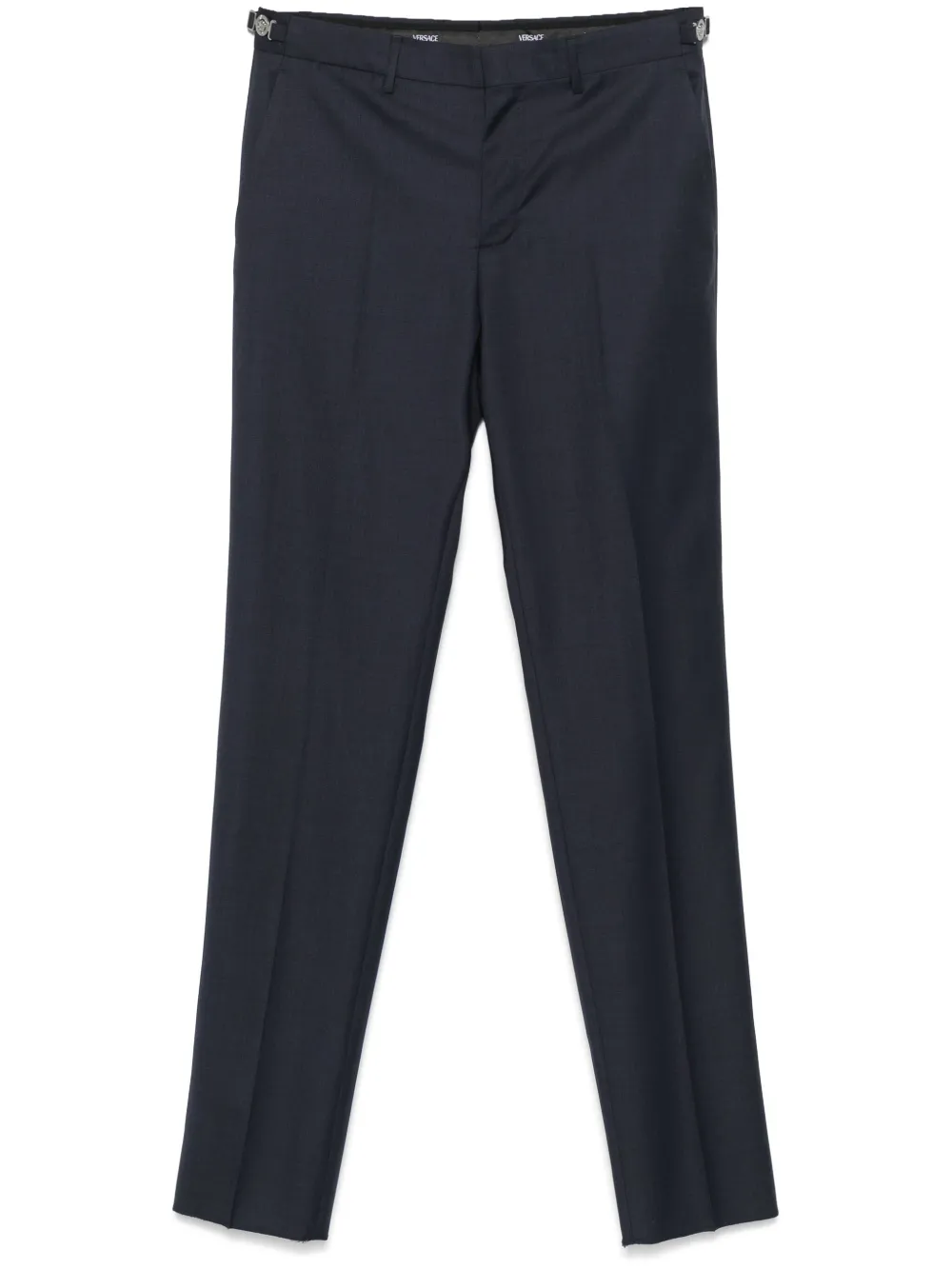 Versace Wollen pantalon Blauw