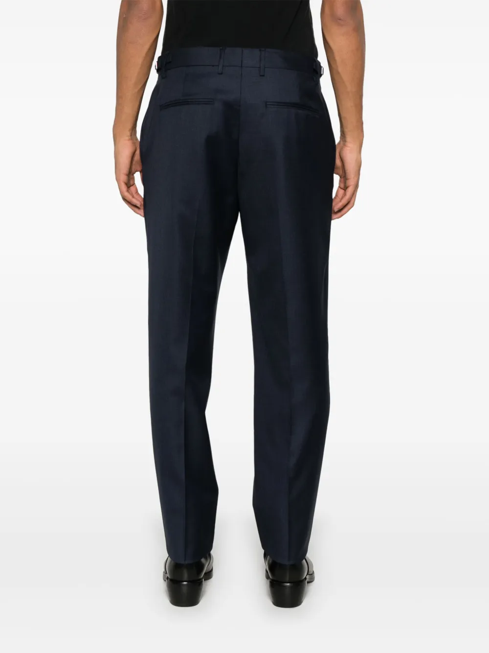 Versace Wollen pantalon Blauw