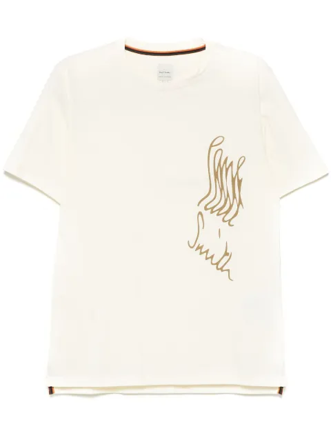 Paul Smith playera stretch con logo estampado