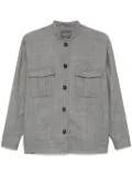 Lorena Antoniazzi band-collar jacket - Grey