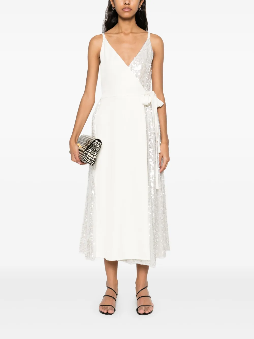 Philosophy Di Lorenzo Serafini wrap-design dress - Wit