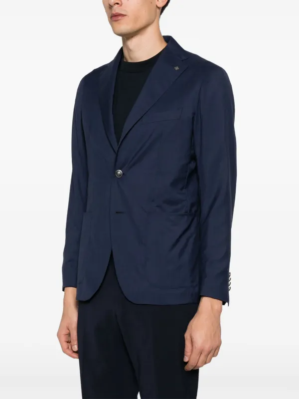 TAGLIATORE テーラードジャケット ブローチ付き Tagliatore ブローチディテール ジャケット | ブラック