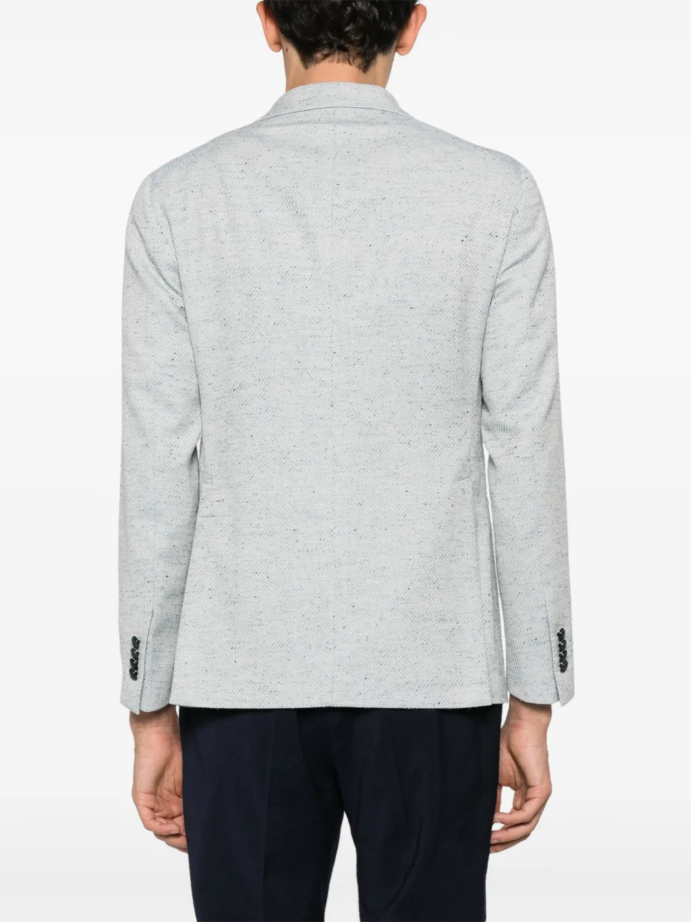 Tagliatore Blazer met slub textuur Blauw